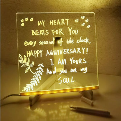 Erasable LED Note Board