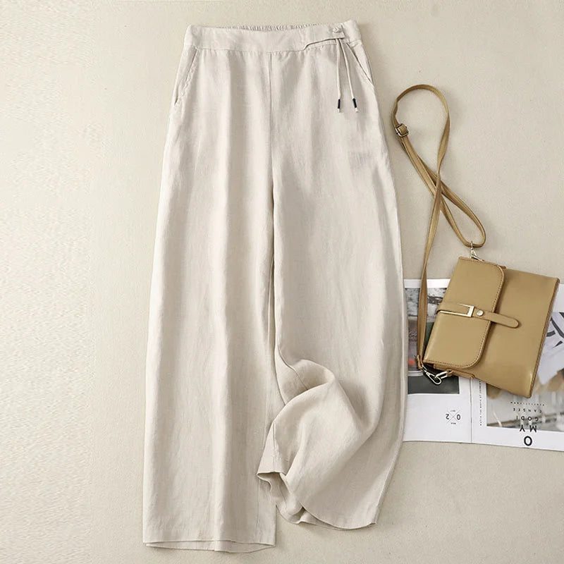 Elastic Waist Loose Pants