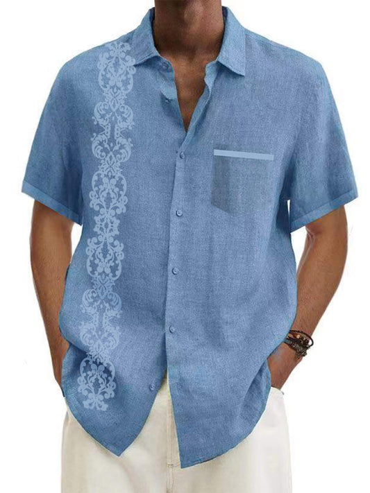 Men's Short Sleeve Printed Shirt
