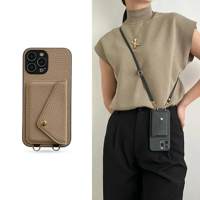 CarryCard | Cross Body riem telefoonhoesje met kaarthouder