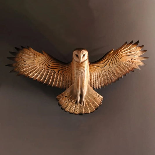 Owl Wood Wall Sculpture