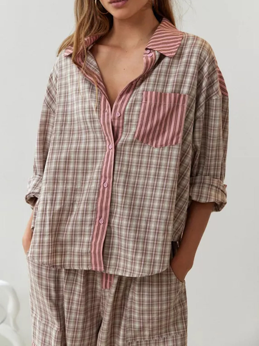 Plaid pyjamas til kvinder