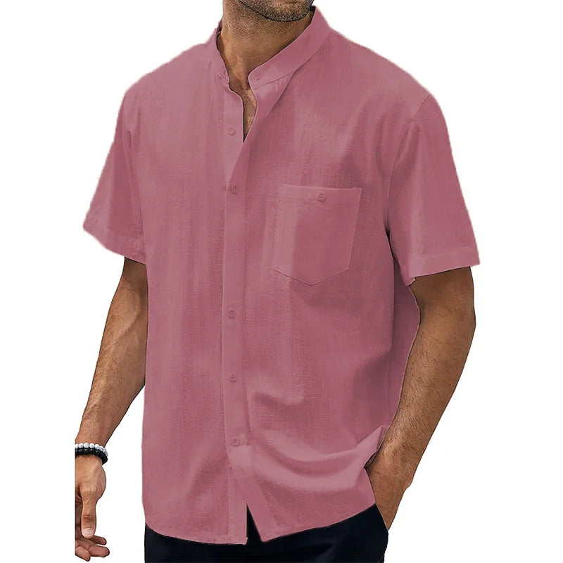 Collared Linen Summer Shirt