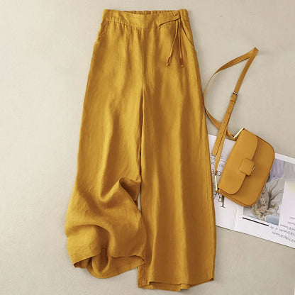 Elastic Waist Loose Pants