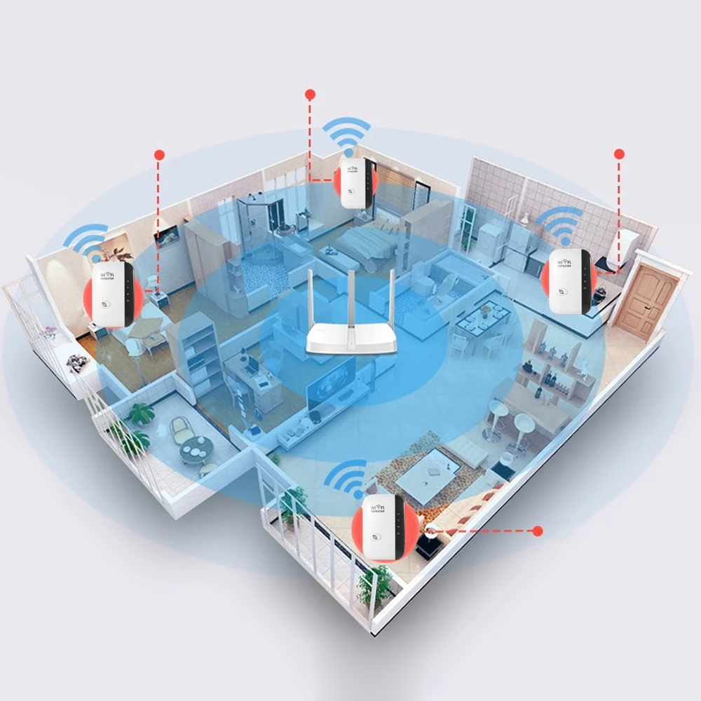 Draadloze WiFi-Signaalversterker - Versterk je verbinding overal in huis!