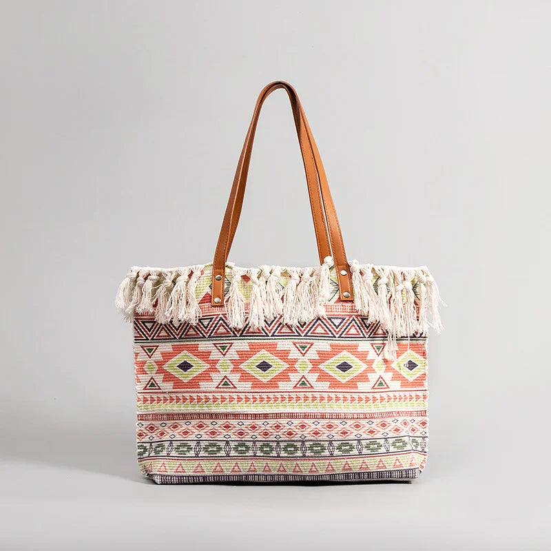 Ethnic Canvas Tote Bag