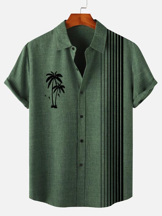 Men's Vintage Hawaiian Green Shirt