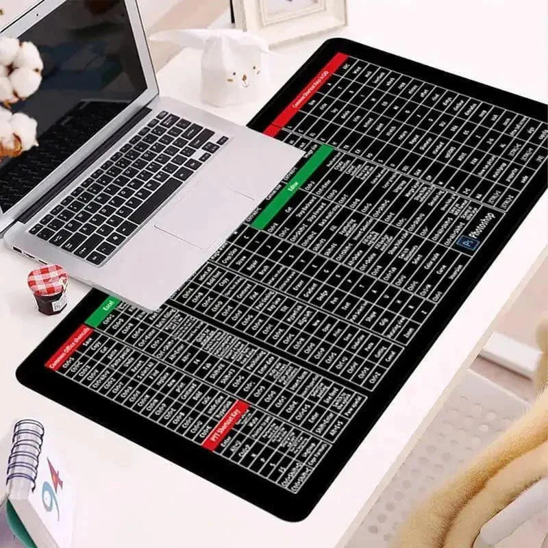 Quick Shortcut Keys Keyboard Mat