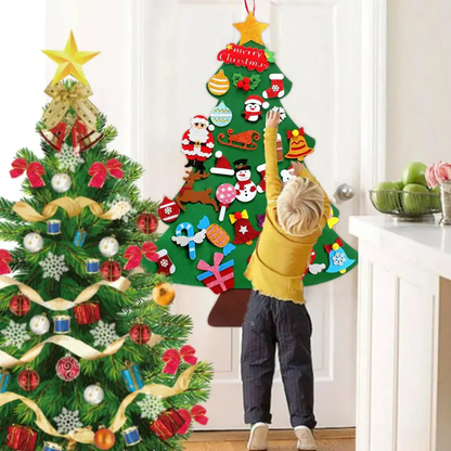 Kerstboomdecoratie - Vilt Kerstboom voor Kinderen