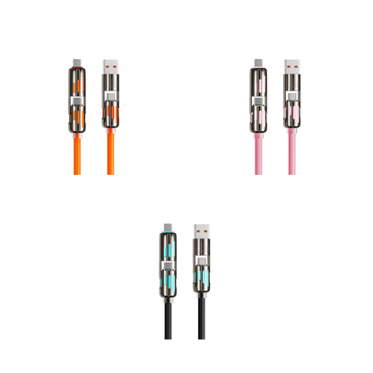 4-in-1 USB Kabel voor Opladen & Gegevens