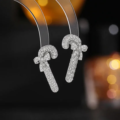 Glittering Bow Knot Earrings