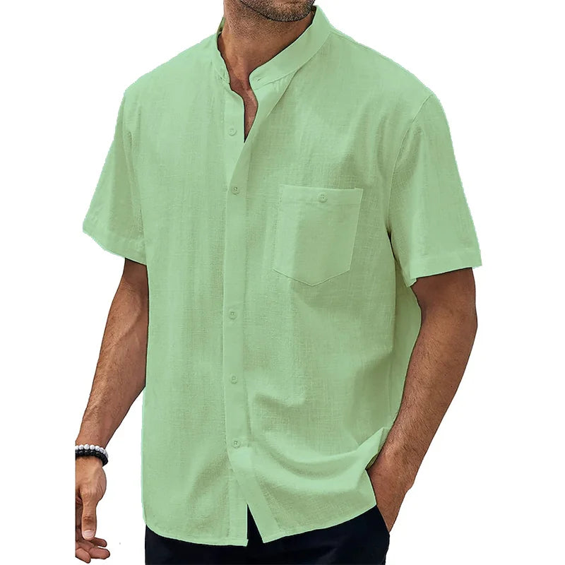 Collared Linen Summer Shirt