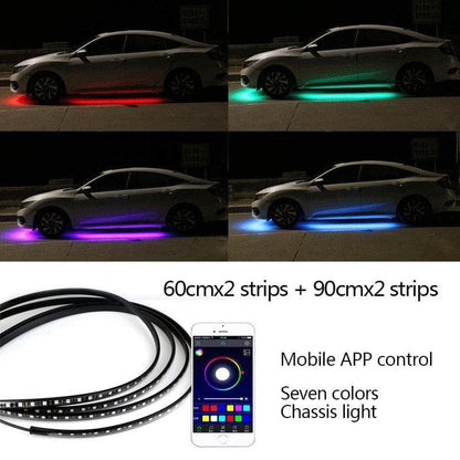 Bandes lumineuses à LED de dessous de carrosserie de voiture