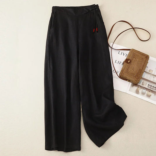 Elastic Waist Loose Pants