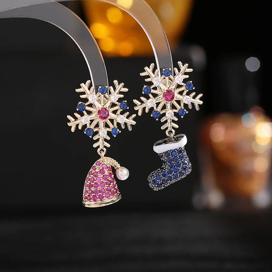 Snowflakes Boot and Hat Earrings