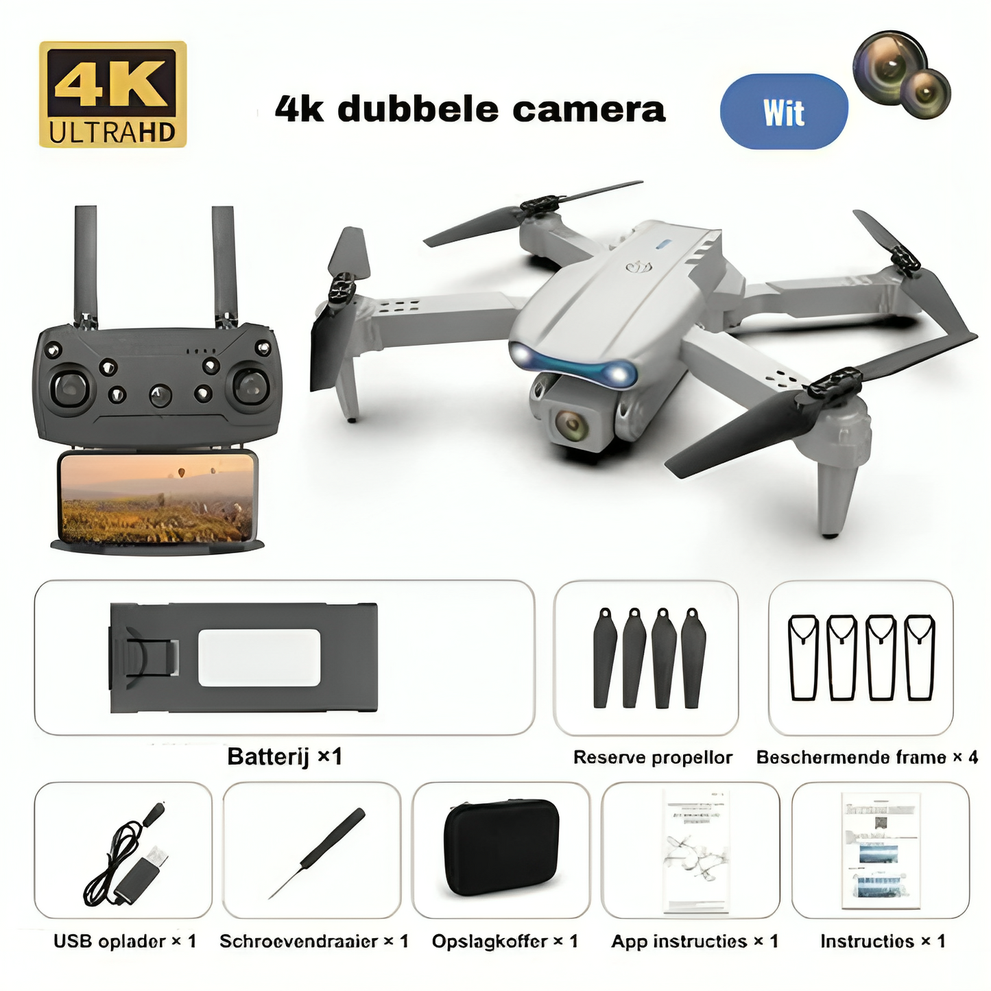 DualPro | Drone Dubbel 4k UHD Camera