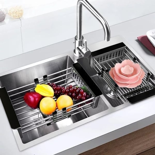 Adjustable Steel Sink Drain Rack