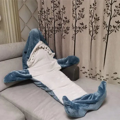 Cartoon Shark Sleeping Bag Pajamas