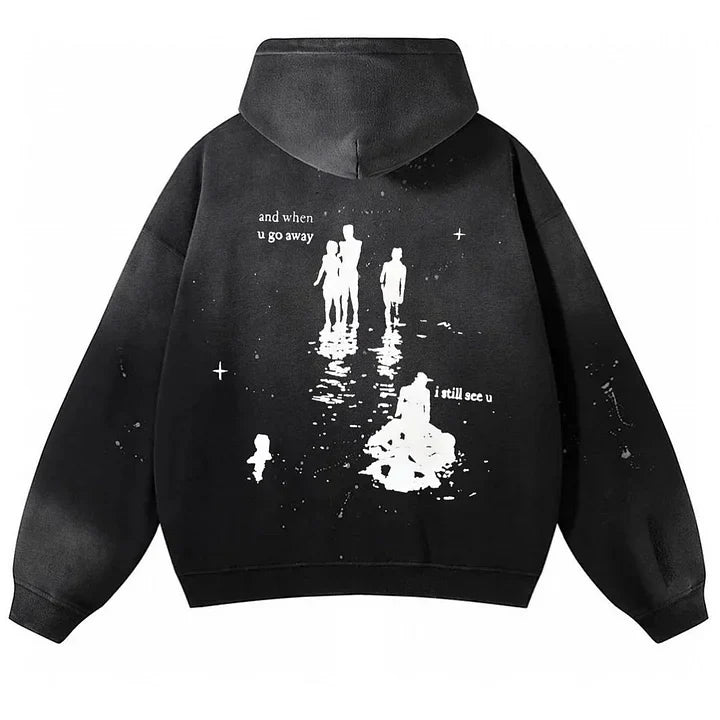 Unisex Rock Ster Comfort Hoodie Jas - Premium Katoenmix en Duurzaam