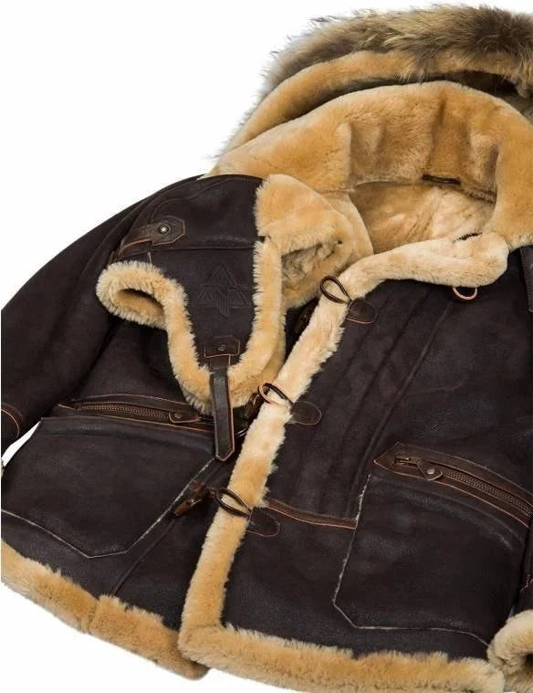 Men's Winter Fur Leather Coats