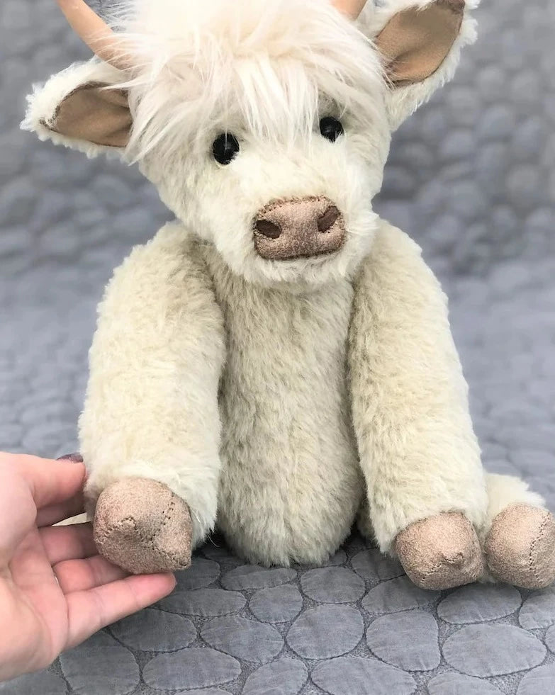 Cuddle Cow | Handgemaakte bloem dragende koe pluche