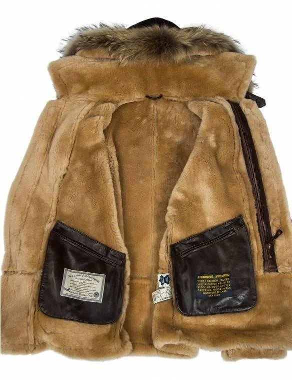 Men's Winter Fur Leather Coats