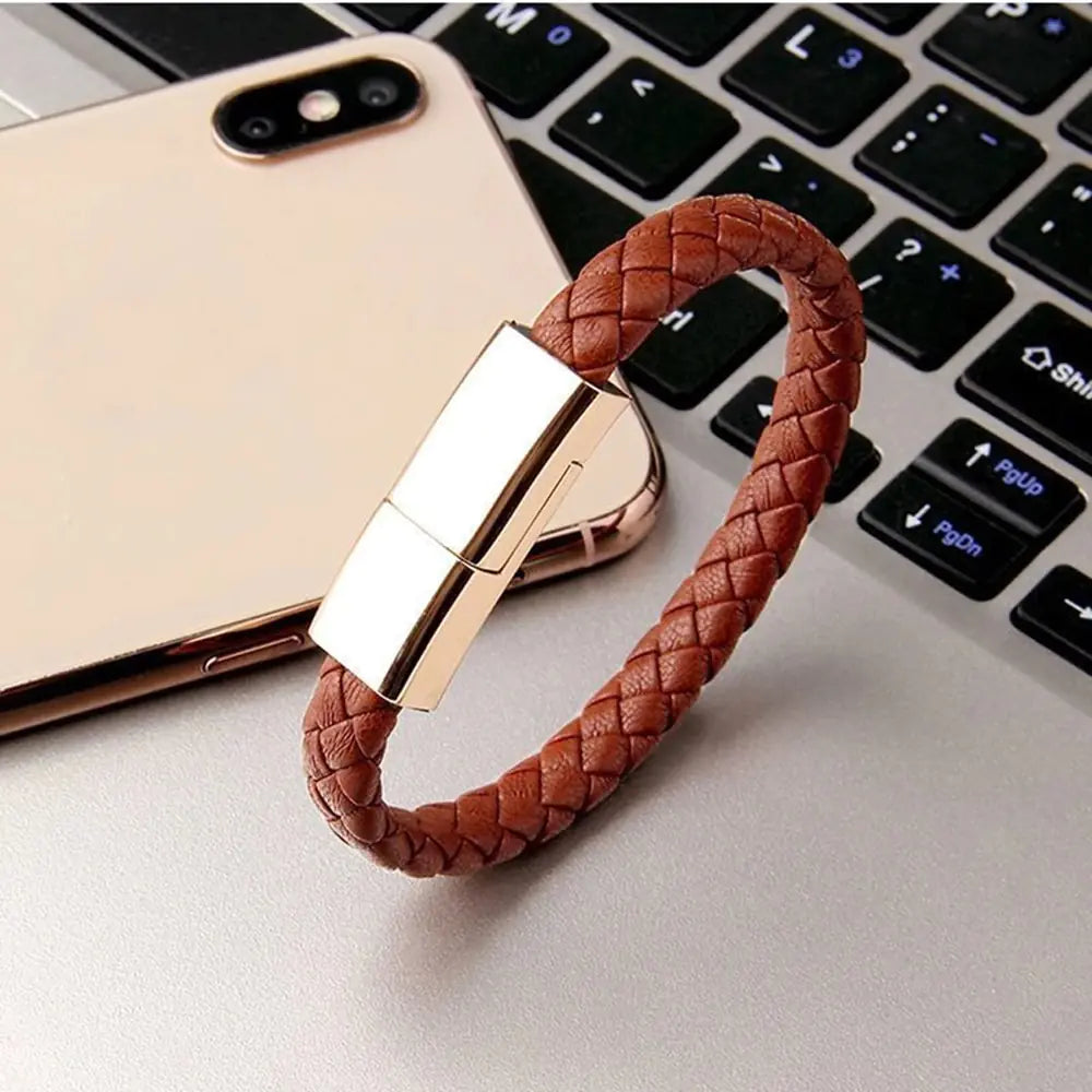 3-in-1 USB Oplaadkabel Armband - Stijlvolle en Handige Oplader