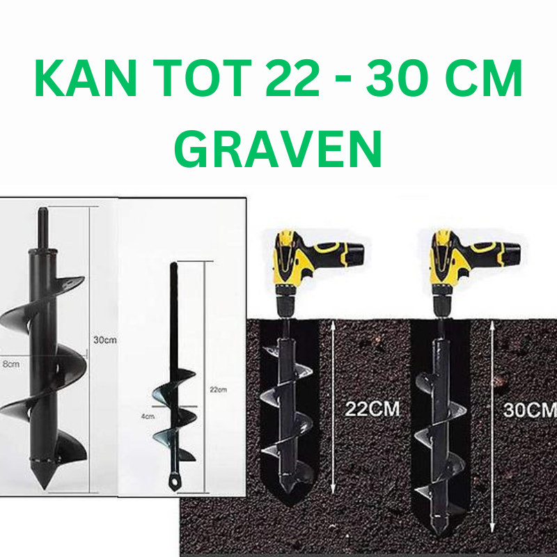 Planting Pro Spiral | Plantgereedschap voor het boren van gaten