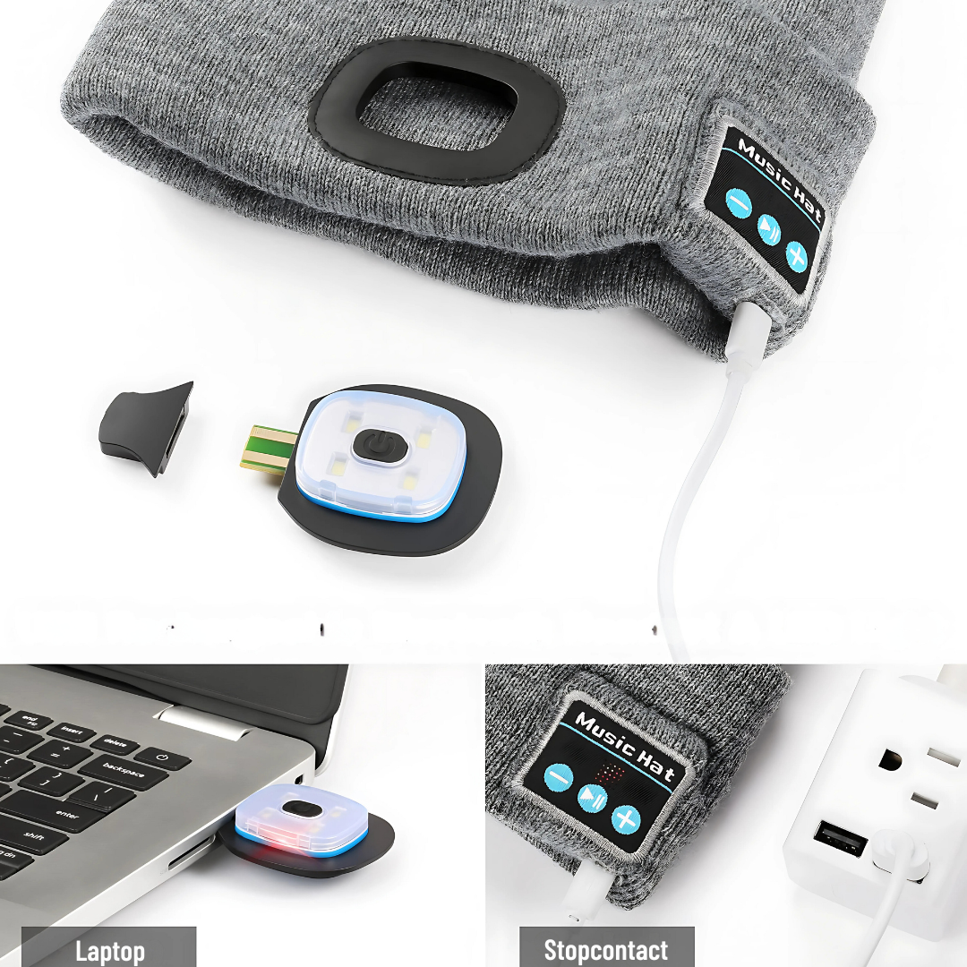 3-in-1 Function Bluetooth Beanie - Verbeterde LED en Bluetooth Technologie