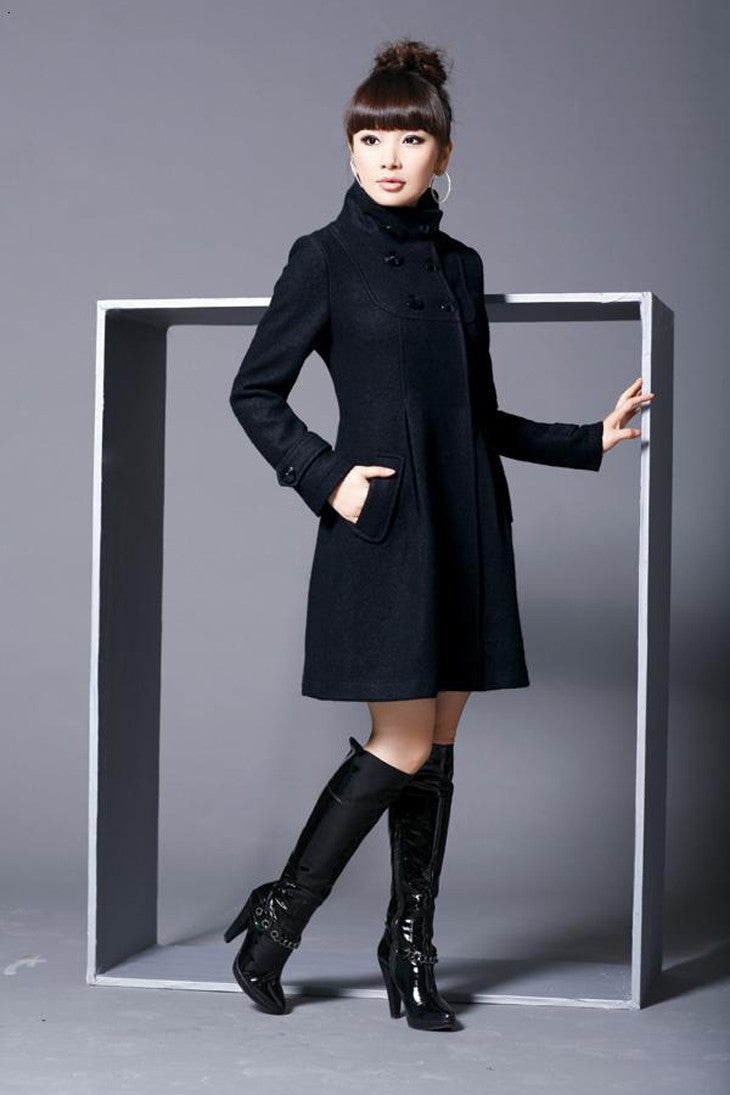 Hooded Wool Coat