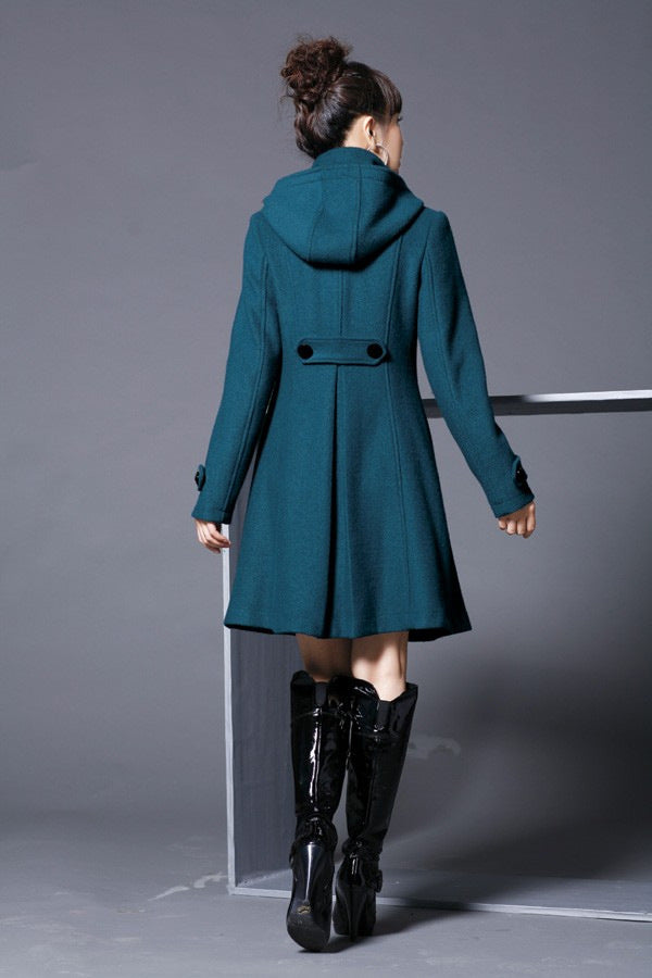 Hooded Wool Coat