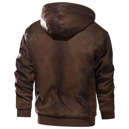 Kunstleder Jacke Männer