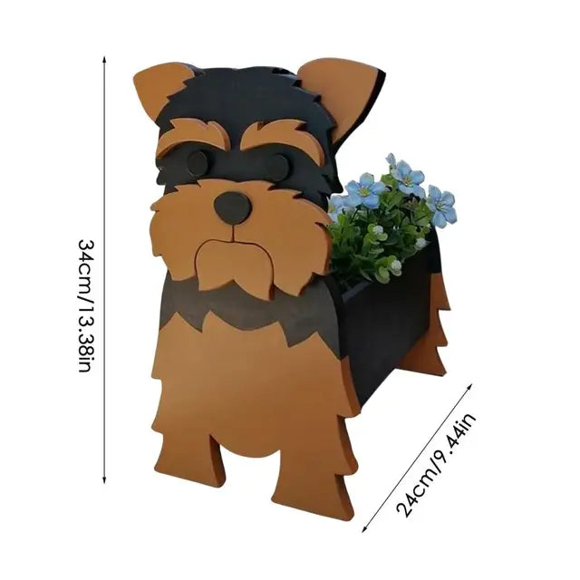 Honden plantenbak dieren bloempot