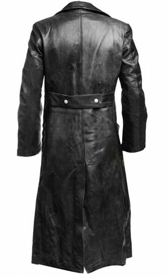 Trench-coat en cuir