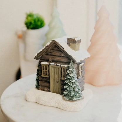 Christmas House Incense Burner Rustic