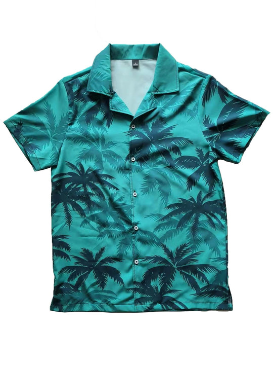 Herren Polo Hawaiian Druck