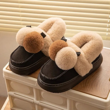 Fuzzies Knusse Lounge Slippers - Zachte Fleece Comfort