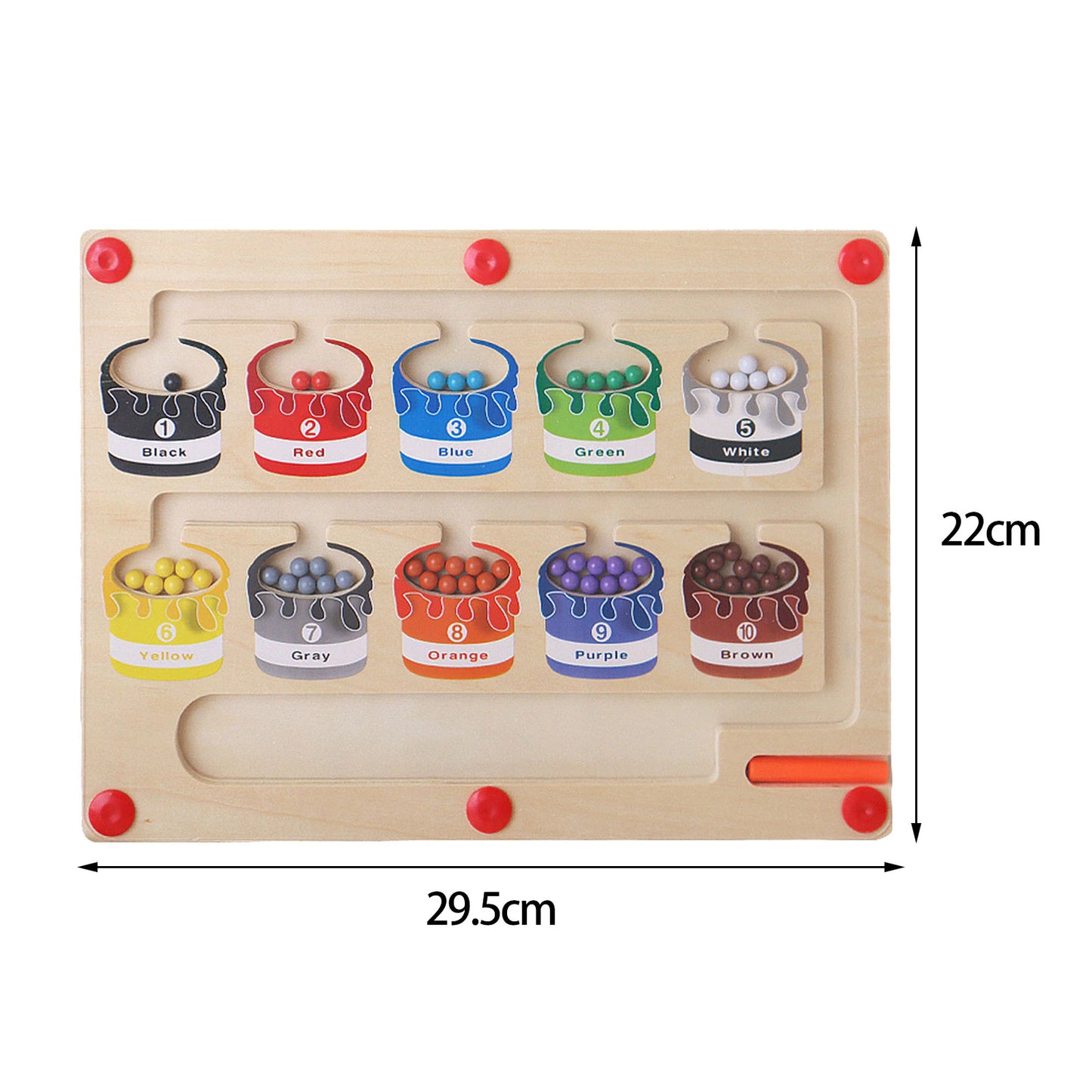 Magnetic Color Beads Maze
