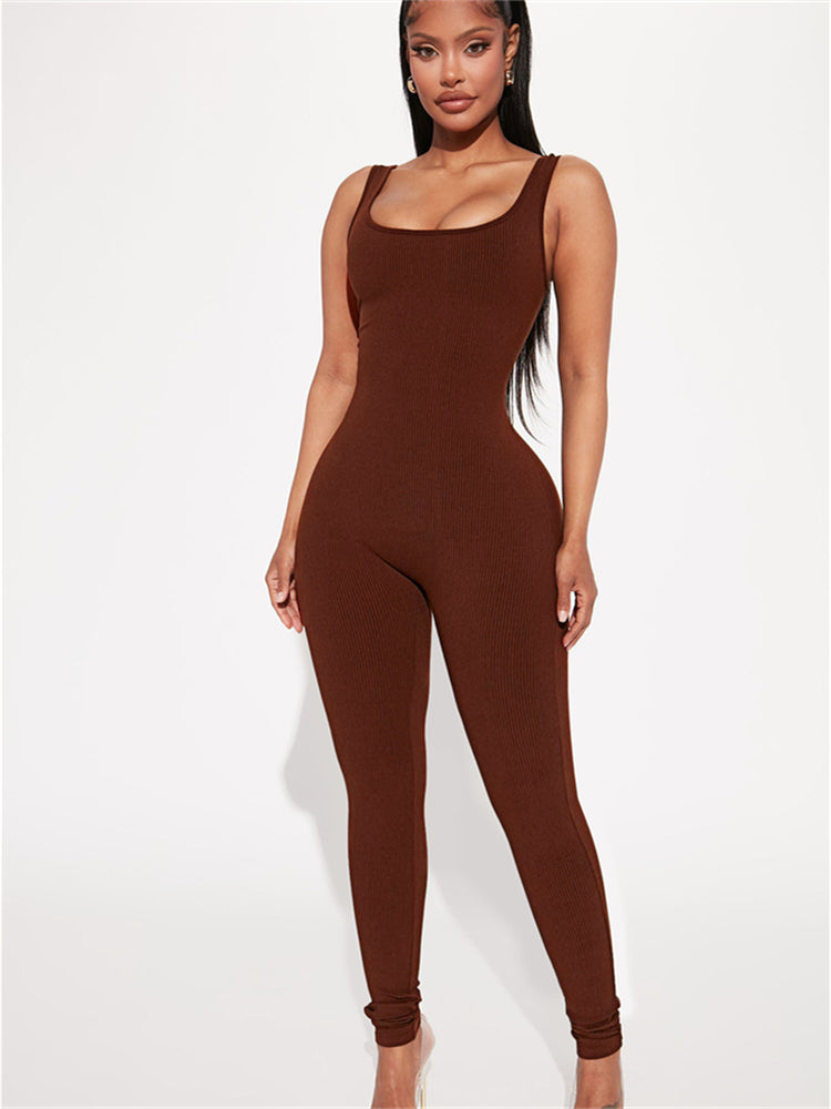 Body-shaping Simple Jumpsuit