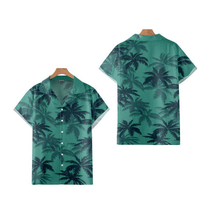 Herren Polo Hawaiian Druck