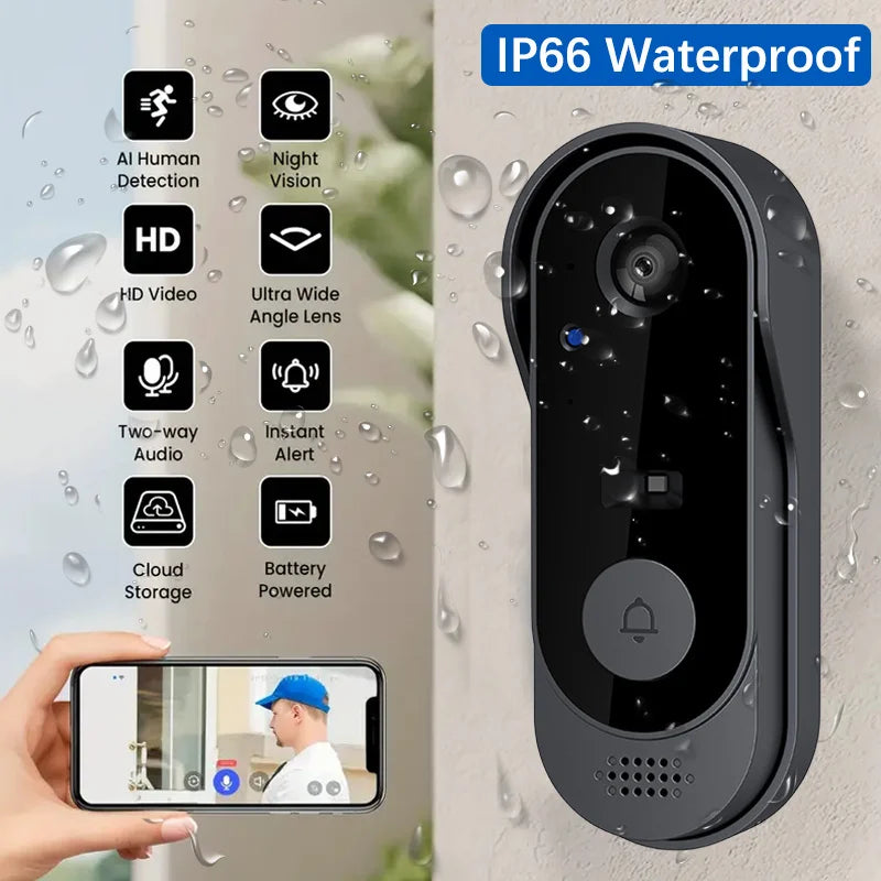 Wireless Waterproof Doorbell Camera