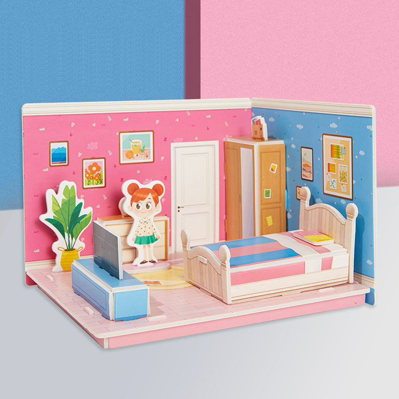 3D-Puppenhaus-Puzzle