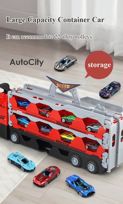 Carrier Hauler Truck Toy Set | + 8 Gratis Auto'tjes