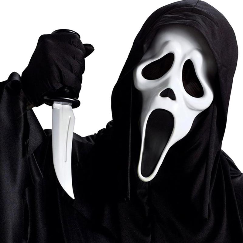 Halloween Volwassen Schreeuw Masker Ghostface Horror Kostuum - Iconisch en Angstaanjagend