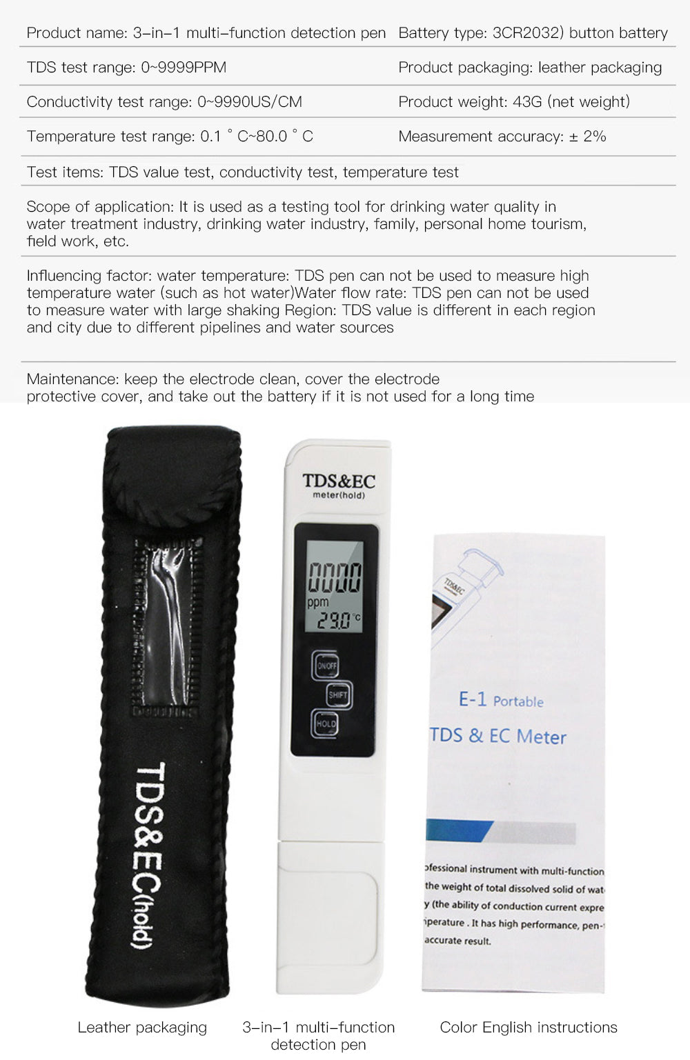 Digital Water Quality Tester