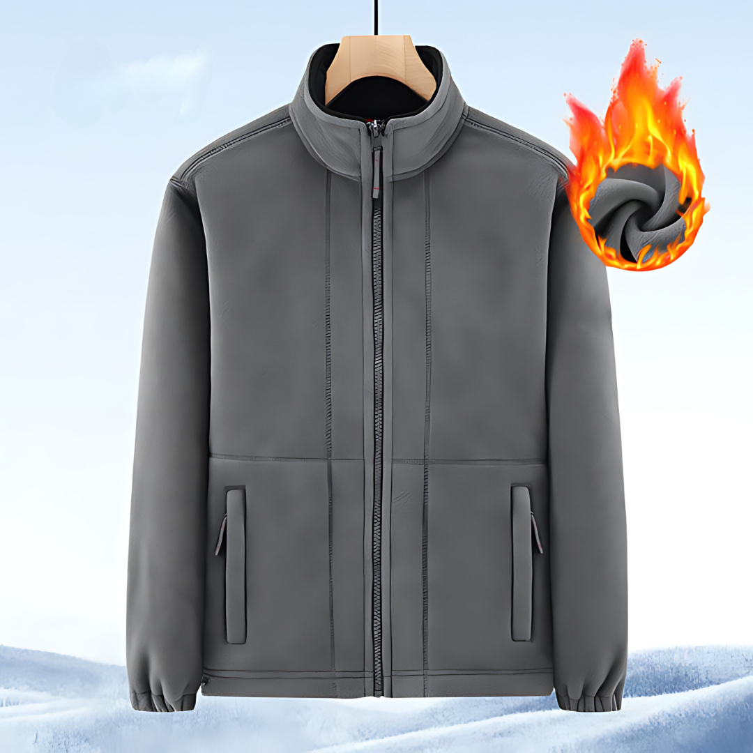 Heren Thermojas – Ultra Warme & Comfortabele Fleece Jas voor Buitenactiviteiten