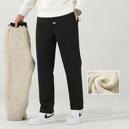 Heren Warme Kasjmier Fleece Sportbroek - Comfort en Stijl