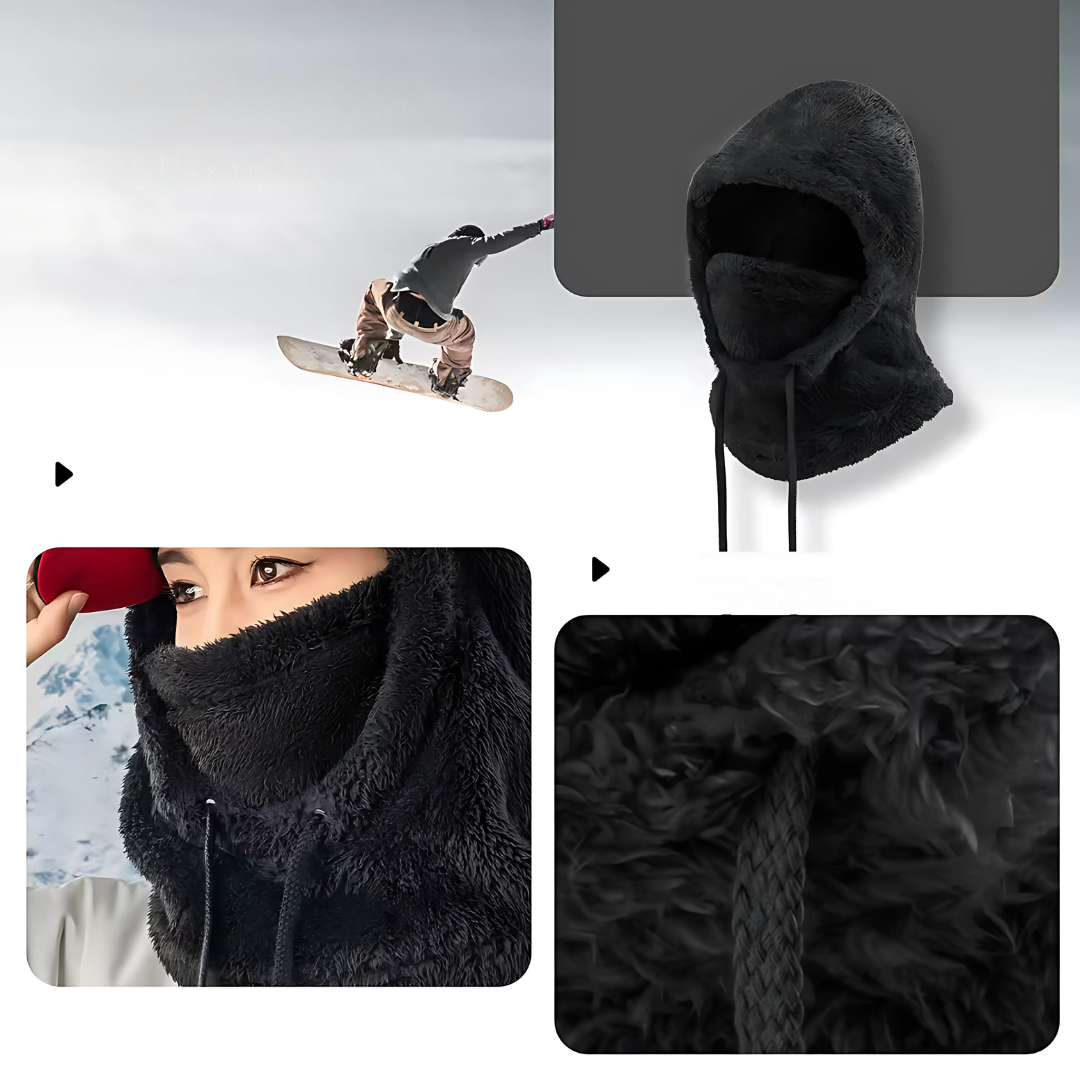 Fleece Winter Balaclava met Kap | Warme Ski- en Outdoor Hoofddeksel