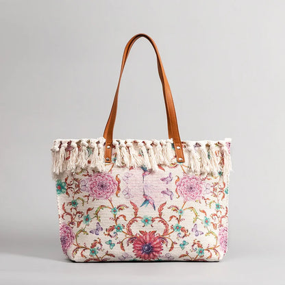 Ethnic Canvas Tote Bag