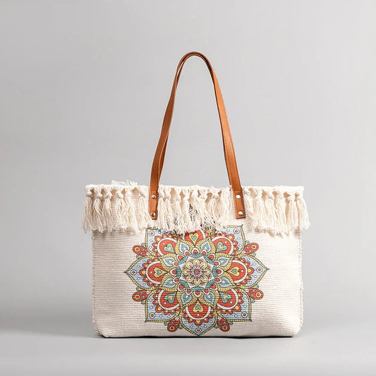 Ethnic Canvas Tote Bag